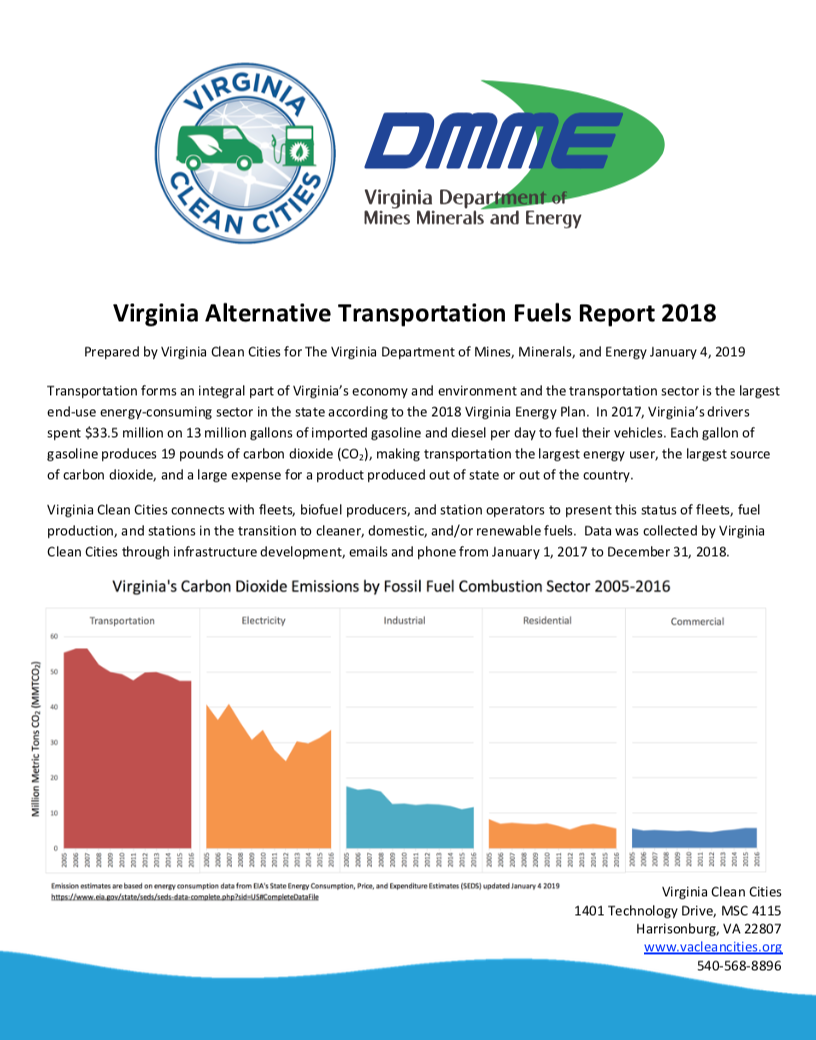 Virginia Alternative Transportation Fuels Report 2018 Virginia Clean Cities 7787